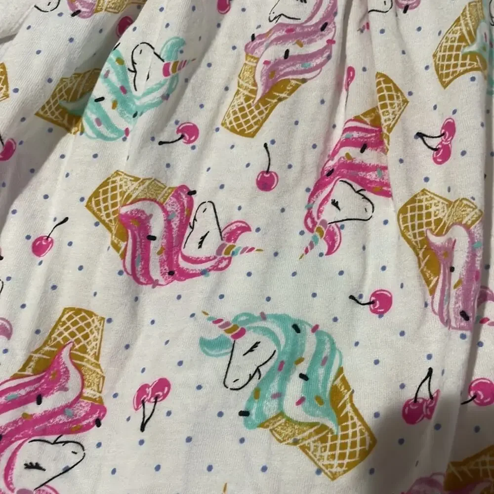 Tommy Bahama 6 unicorn ice cream cone braided tank dress lined worn once euc